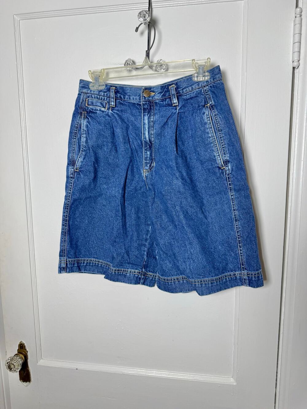 vintage 90s liz claiborne high rise jean denim baggy mom shorts size 10